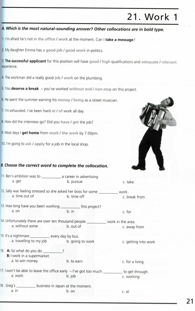 check your vocabulary for natural english collocations